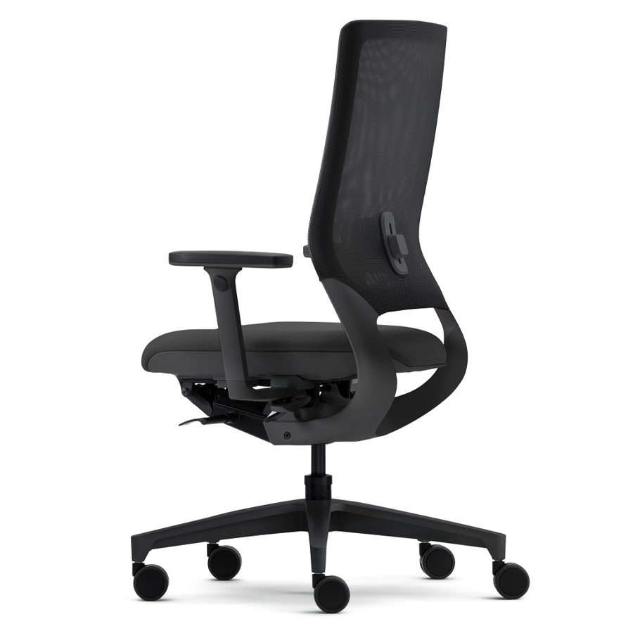 Klöber Mera 84 schwarz mit Netzrücken - Rückansicht