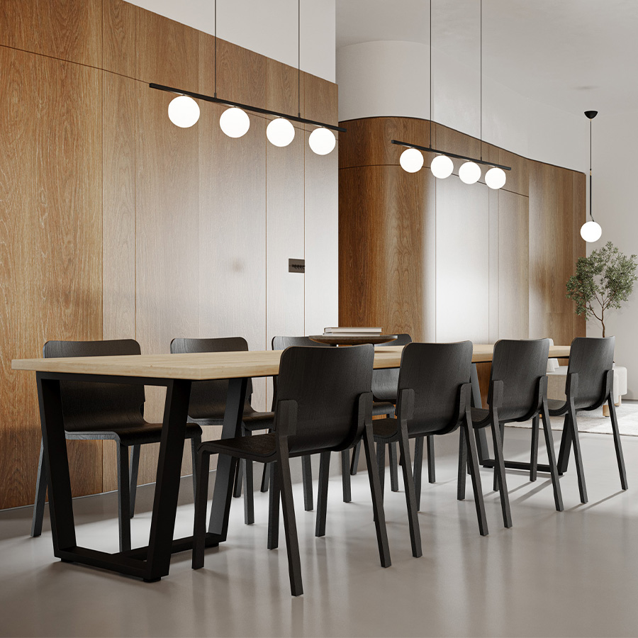 Bejot TB Konferenztisch mit Gestell schwarz