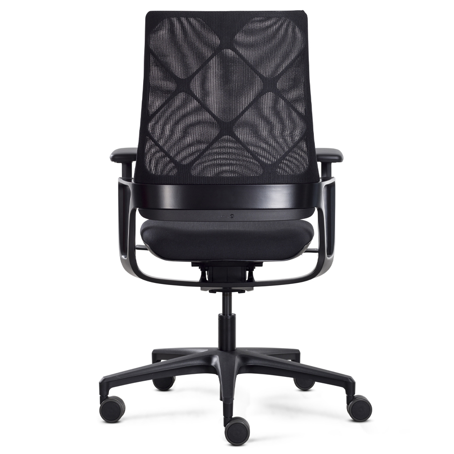 Klöber Connex2 Netzrücken Expressmodell komplett schwarz - Rückseite