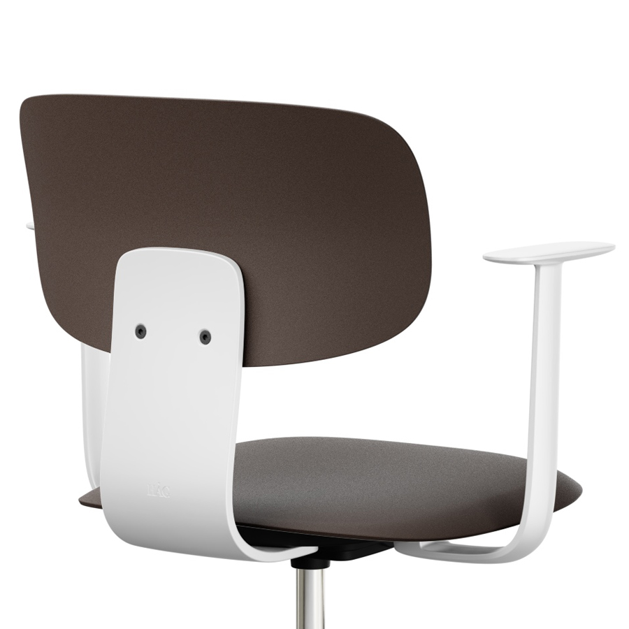 HAG Tion 2100 Bürostuhl mit Armlehnen Schneepflug-Edition | Sitz u. Rückenschale Kunststoff