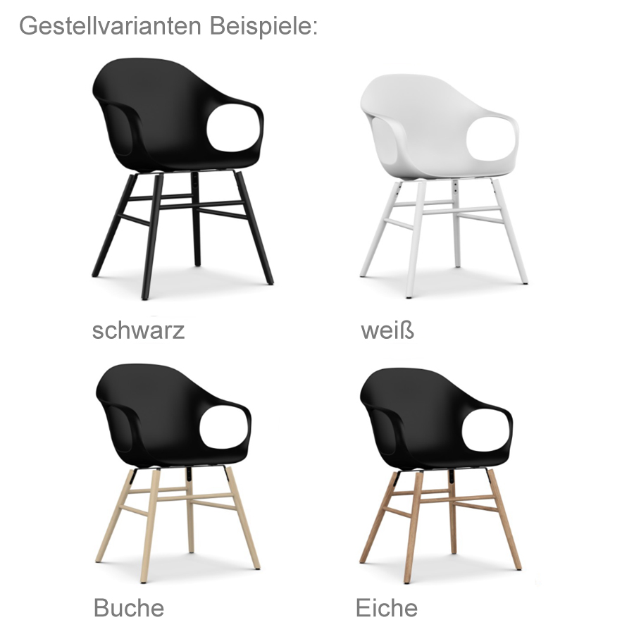 Kristalia Elephant: Übersicht Gestellvarianten