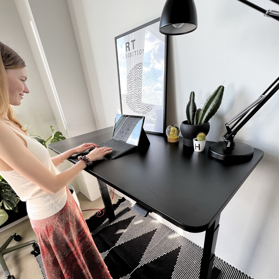 Bundle Schreibtisch CLEO schwarz - Beispielbild