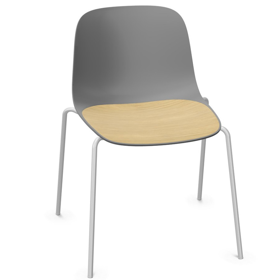 Lapalma Seela S311 grau mit Holzauflage