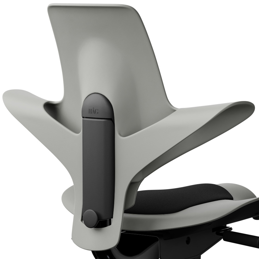 HAG Capisco Puls Clay mit Sitzkissen schwarz