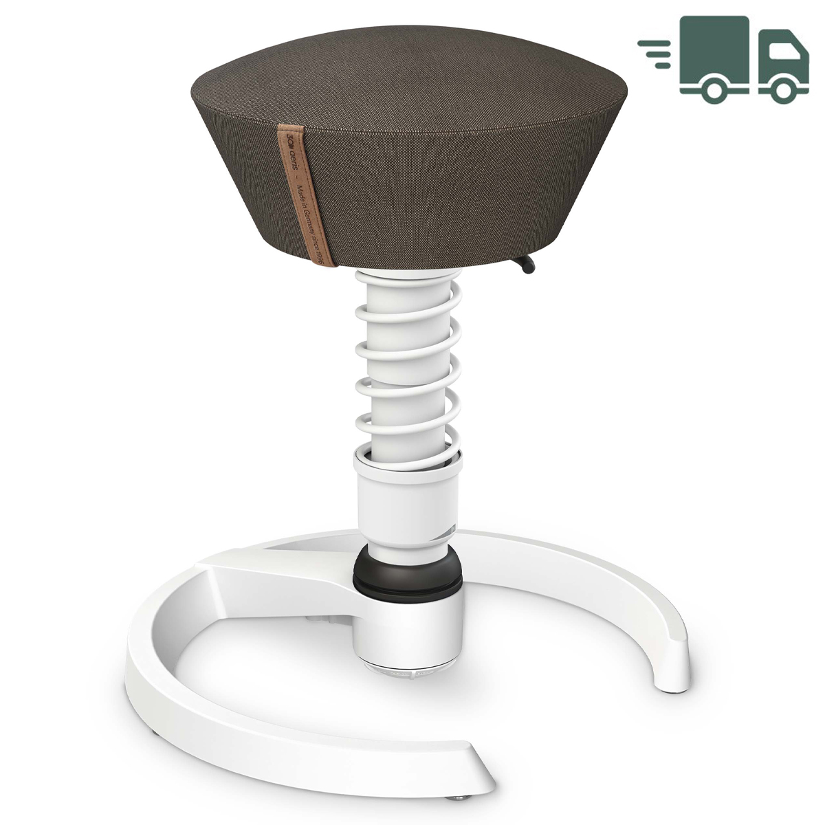 Aeris Swopper Jubiläum Musa Dark Grey Gestell mit Gleitern weiß