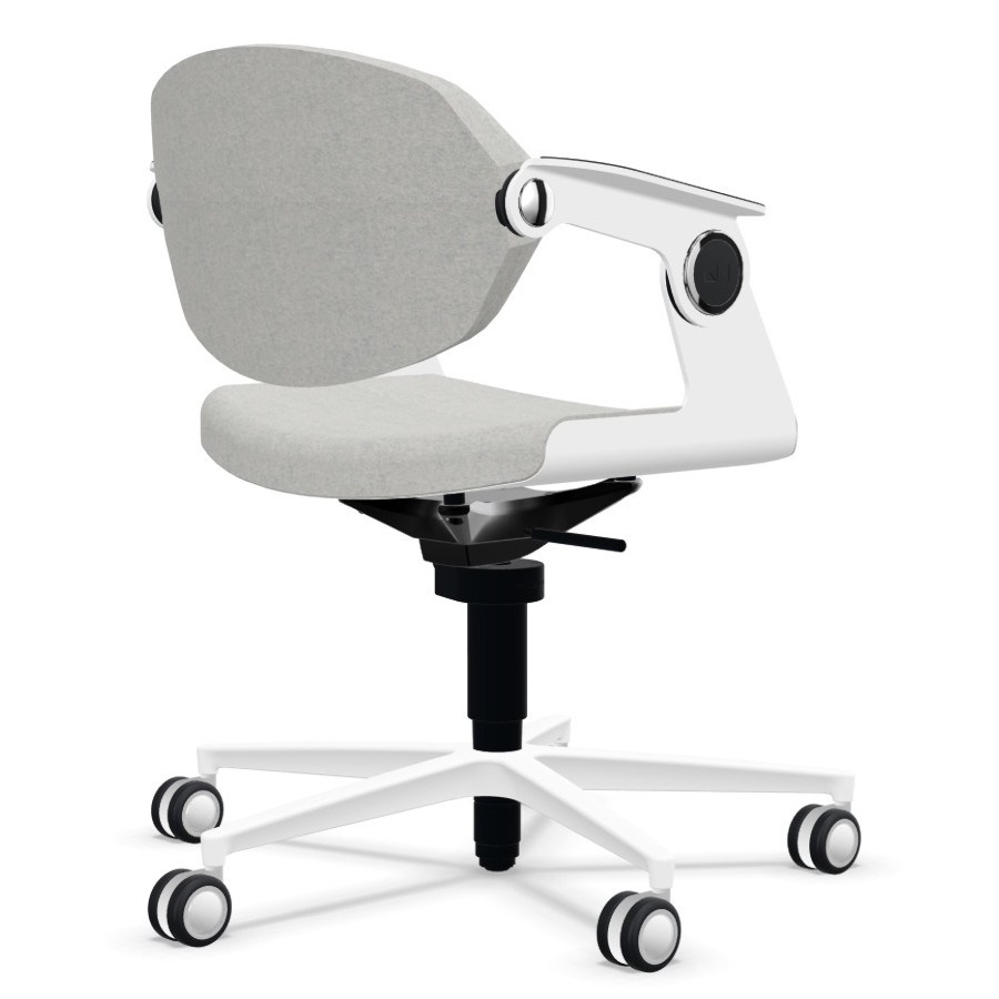 König+Neurath BALANCE.CHAIR pulverbeschichtet weiß