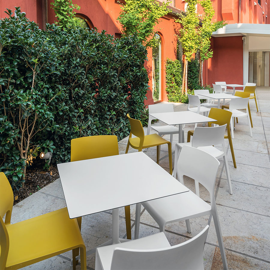 Arper Yop Tisch Eckig weiß