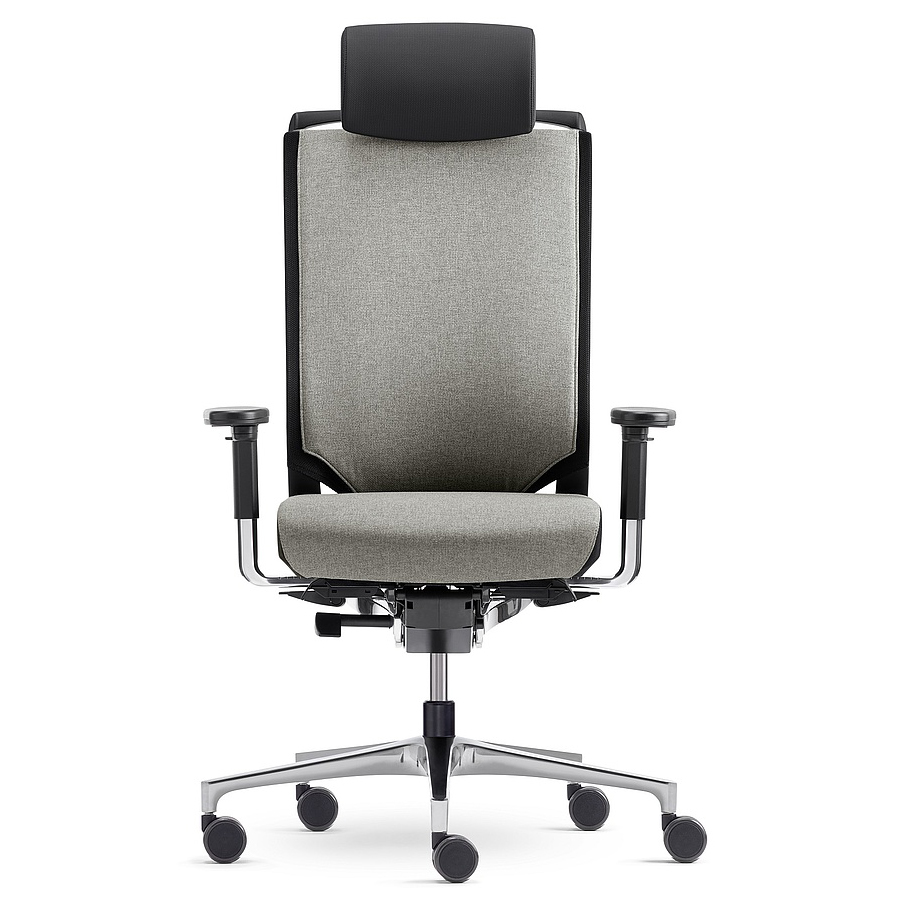 Klöber Duera (due99) 3D-Netzrücken mit Softpolsterauflage und Nackenstütze