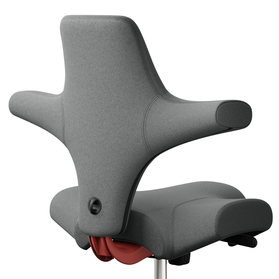 HAG CAPISCO 8106 Stehhilfe | Stoff Cura dunkelgrau | Gestell Blush Rose