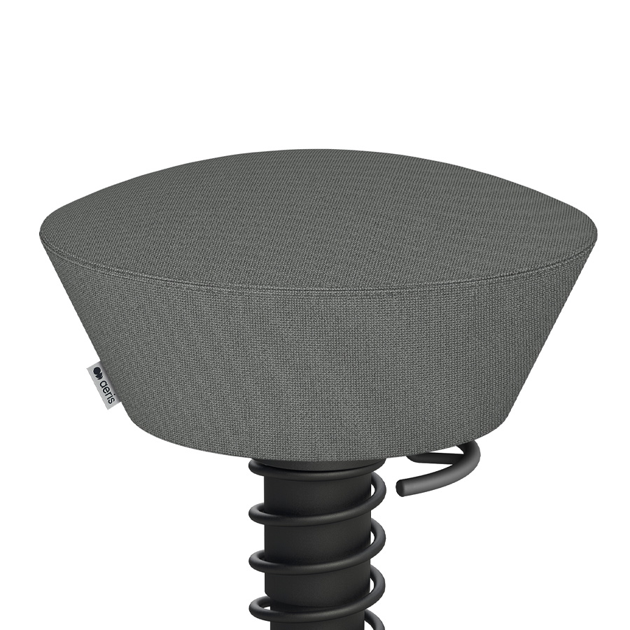 Aeris Swopper Cura grau | Gestell schwarz | Gleiter | Nahaufnahme