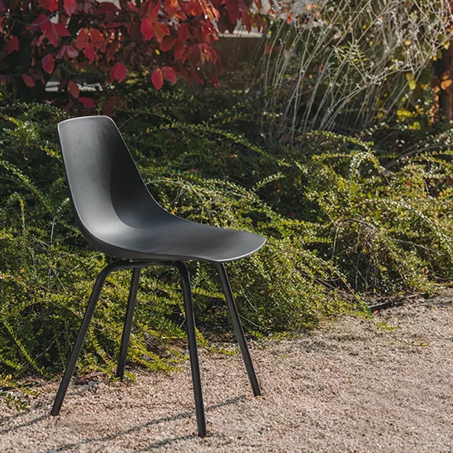 lapalma MIUNN OUTDOOR Stuhl Vierfuß schwarz