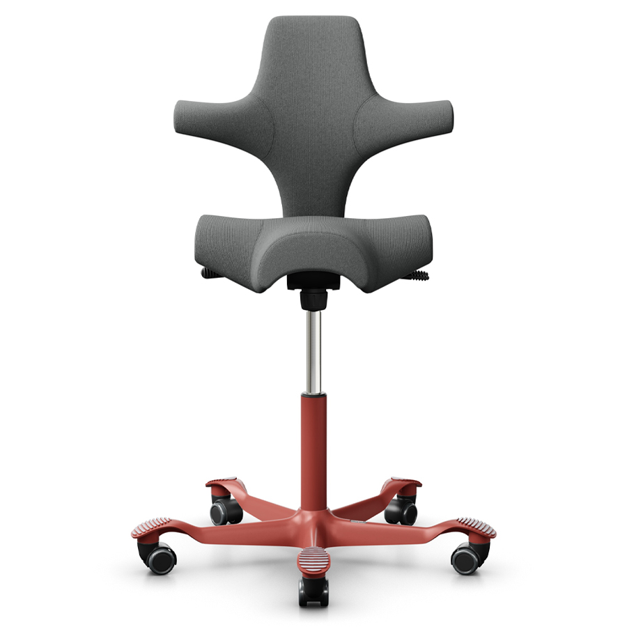 HAG CAPISCO 8106 Stehhilfe | Stoff Cura dunkelgrau | Gestell Blush Rose