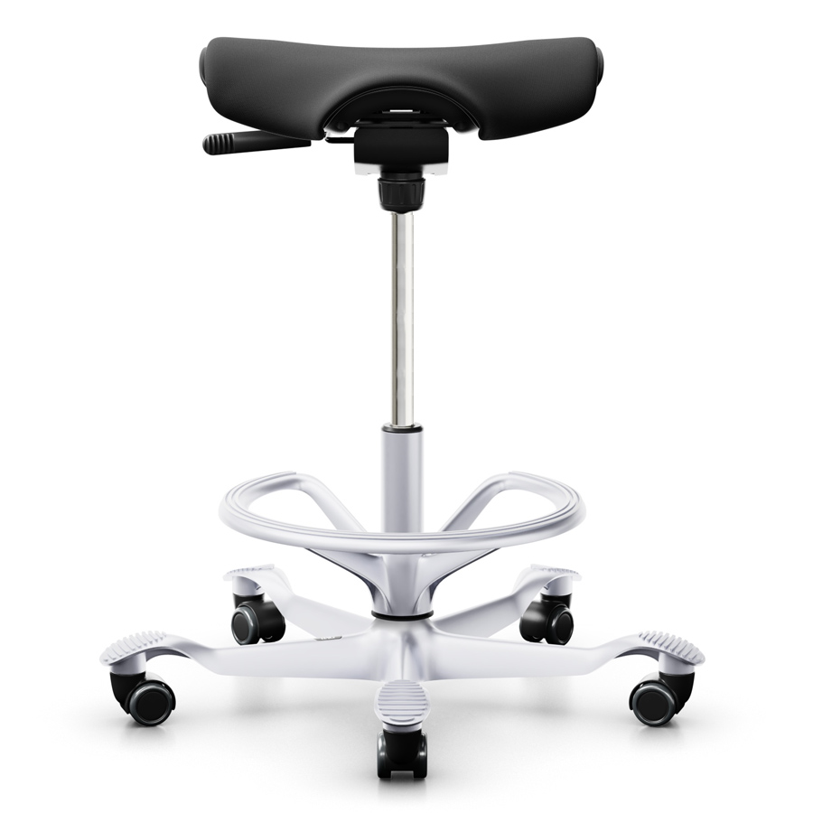 HAG Capisco Puls 8002 mit hoher Gasfeder und Fussring