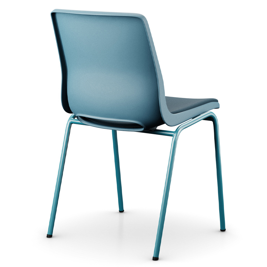 Profim Ana Sitz gepolstert | Schale und Gestell teal-blue | Bezug Select 66194
