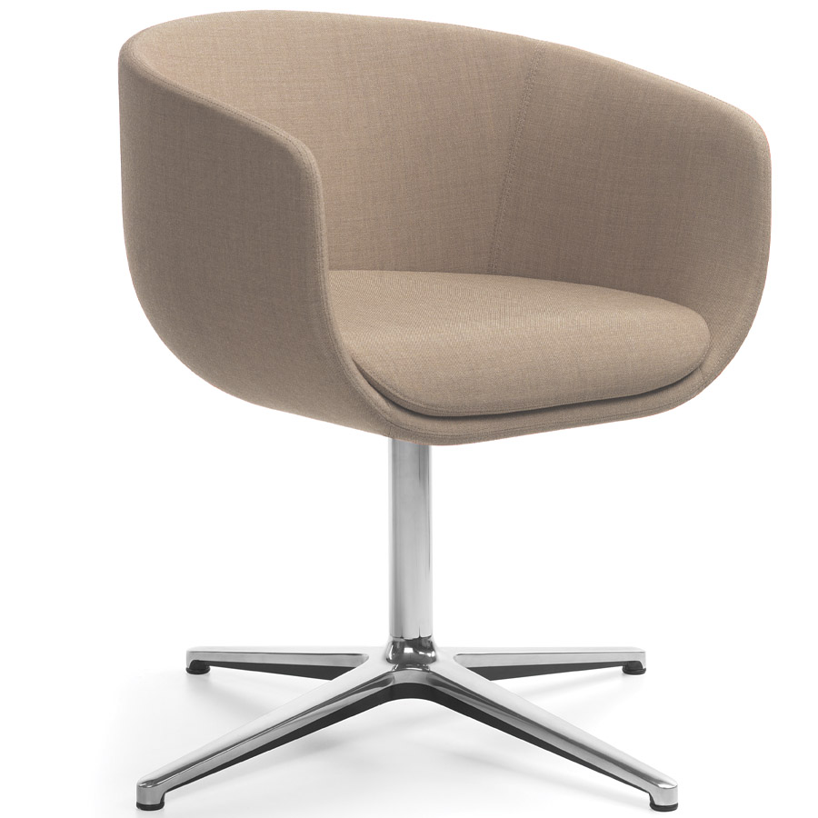 Profim Nu 20F - Bezug EVO beige EV2 - Gestell Fußkreuz Aluminium poliert