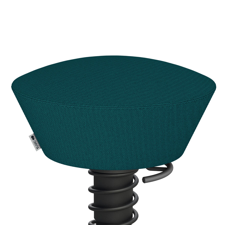 Aeris Swopper Cura petrolblau meliert | Gestell schwarz | Gleiter | Nahaufnahme