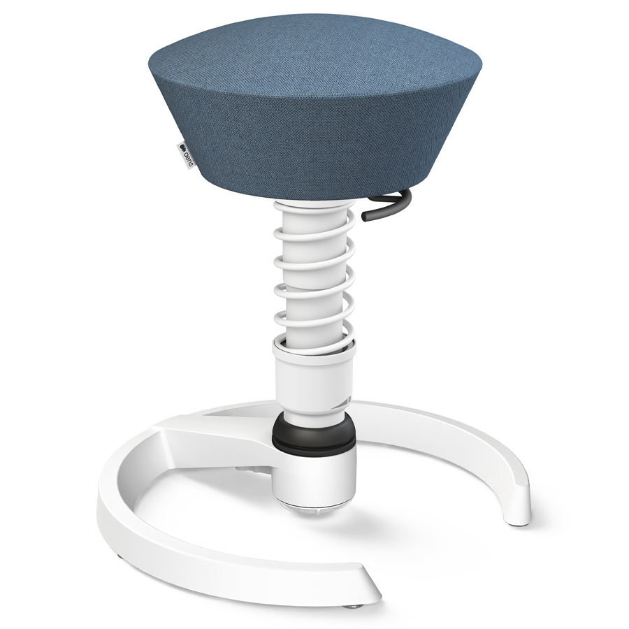 Aeris Swopper Capture Wolle taubenblau meliert - Gleiter - Gestell weiß - Standardfeder