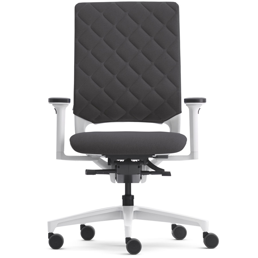 Klöber Mera Diamond weiß-grau Polster Cura schwarz