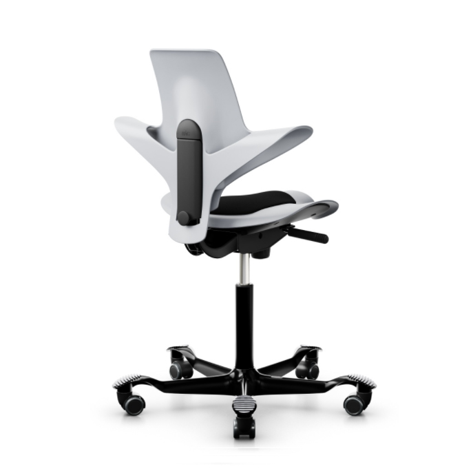 HAG Capisco Puls 8010 grau mit Kissen schwarz Gestell schwarz