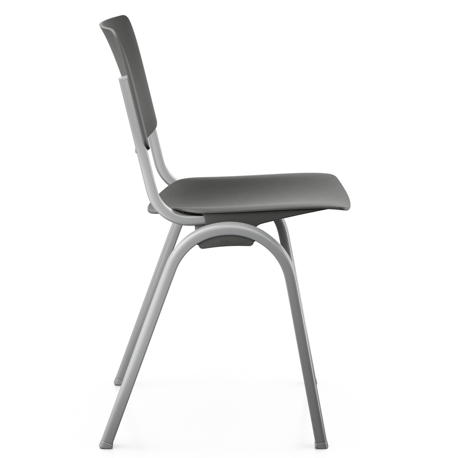 HAG Celi Kunststoffstuhl | Gestell Silber | Schale Slate