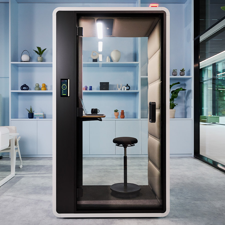 Hushfree.S Akustikbox Korpusfarbe weiß, Stoff Beige