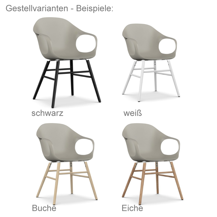 Kristalia Elephant: Übersicht Gestellvarianten