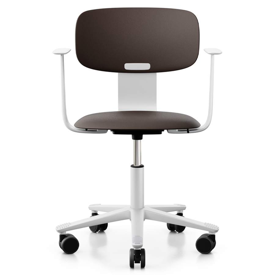 HAG Tion 2100 Bürostuhl mit Armlehnen Schneepflug-Edition | Sitz u. Rückenschale Kunststoff