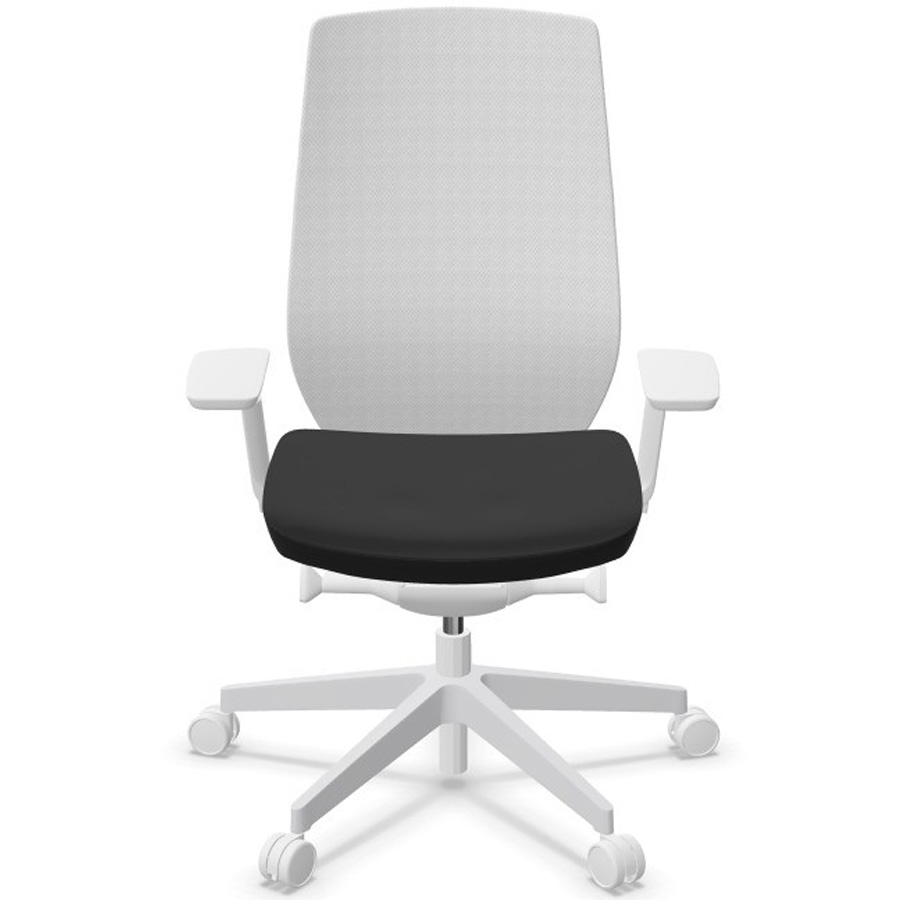 Profim AccisPro mit Netzrücken weiß und Sitzbezug EVO schwarz EV11