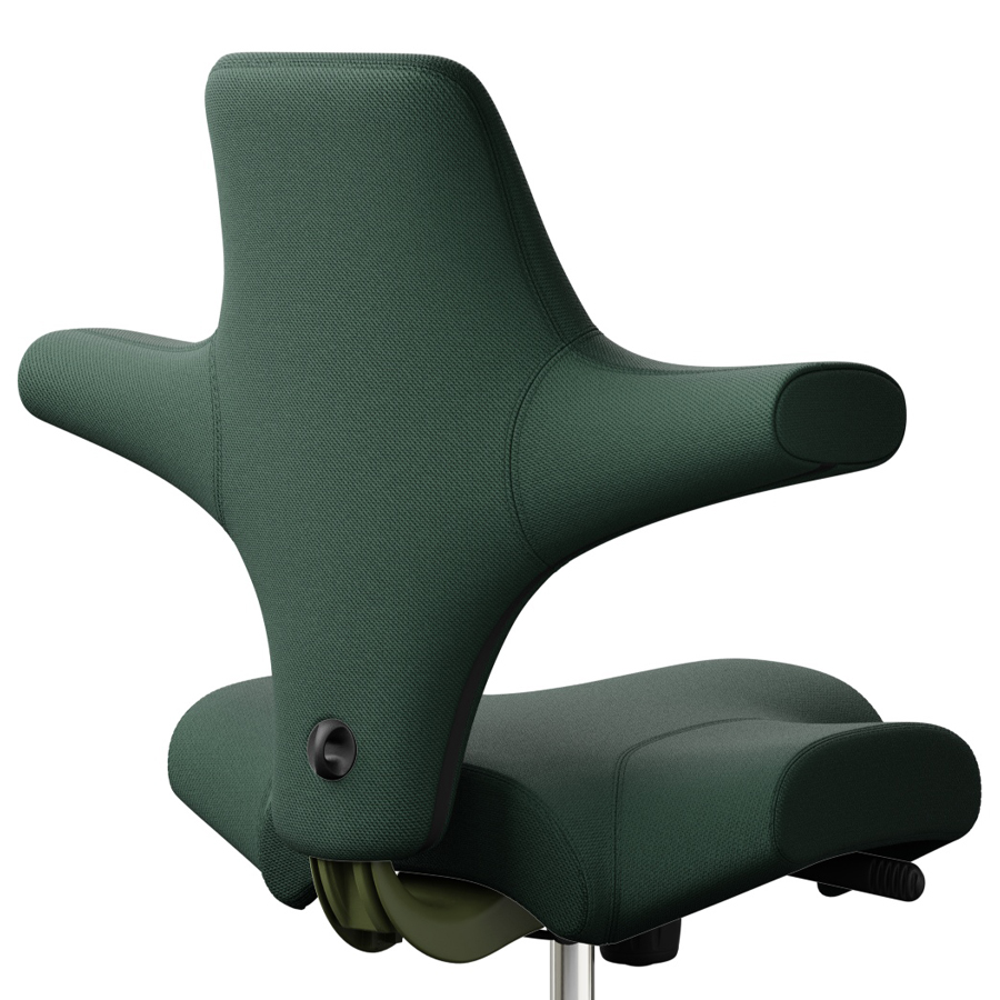 HAG Capisco 8106 Wollstoff Select Waldgrün - Gestell Moss Grey