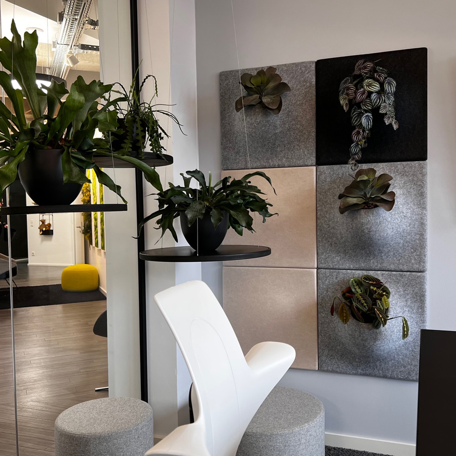 Akustikabsorber PlainPanel und PlantPanel von Götessons