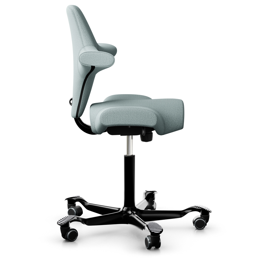 HAG CAPISCO 8106 Stoff Suldal SUL810 - Gestell schwarz - seitlich