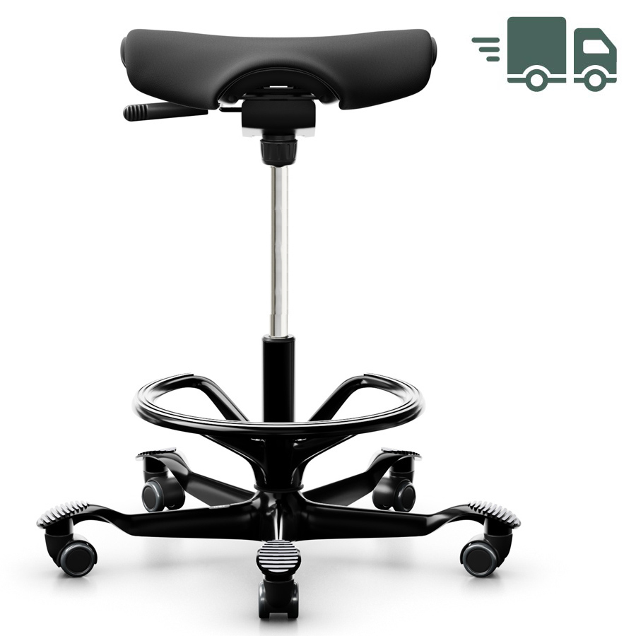 HAG Capisco Puls 8002 mit hoher Gasfeder und Fussring