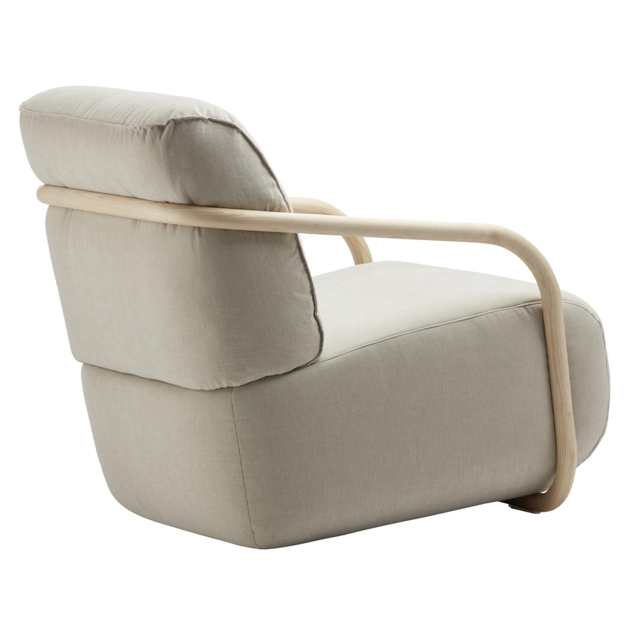 THONET 2001 Bugholzsessel Esche mit Armlehnen - Beispielbild