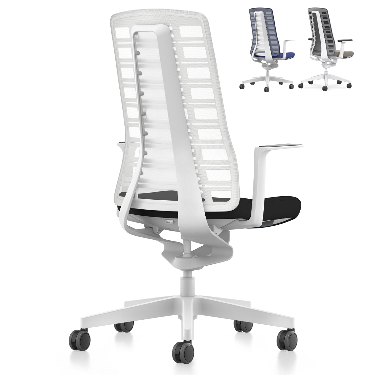 Interstuhl PUREis3 PU213 | Bürostuhl weiß | Netzrücken | Konfigurator