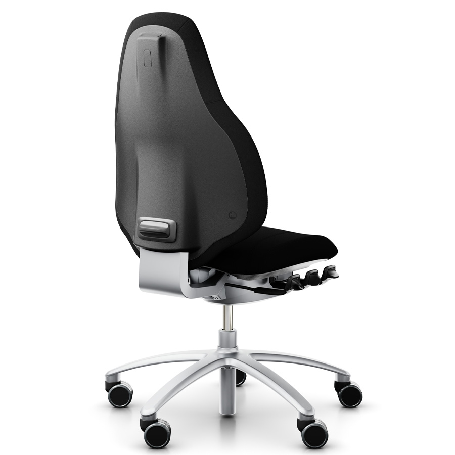 RH Mereo 220 mit hoher Rückenlehne - Stoff Xtreme schwarz - Rückenansicht