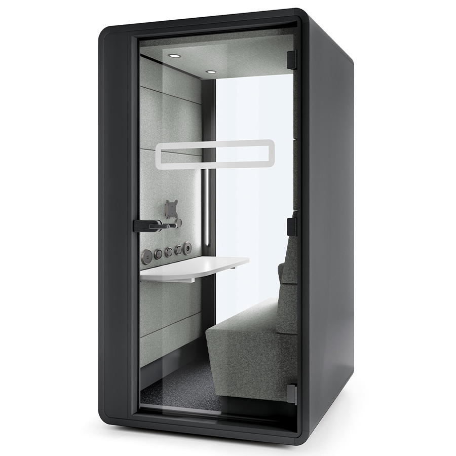 Hushoffice Telefonbox Hushhybrid in Wool Pelican