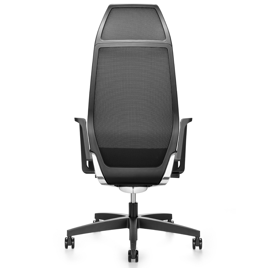 Züco Selvio E | Netzrücken | Ringarmlehnen | Hohe Rückenlehne mit integrierter Nackenstütze