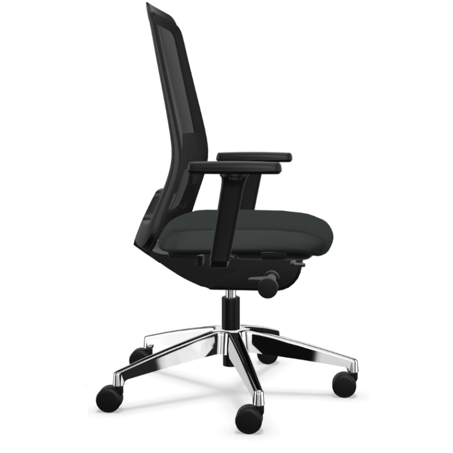 Interstuhl Every (EV21C) Bürostuhl Netzrücken Seitenansicht