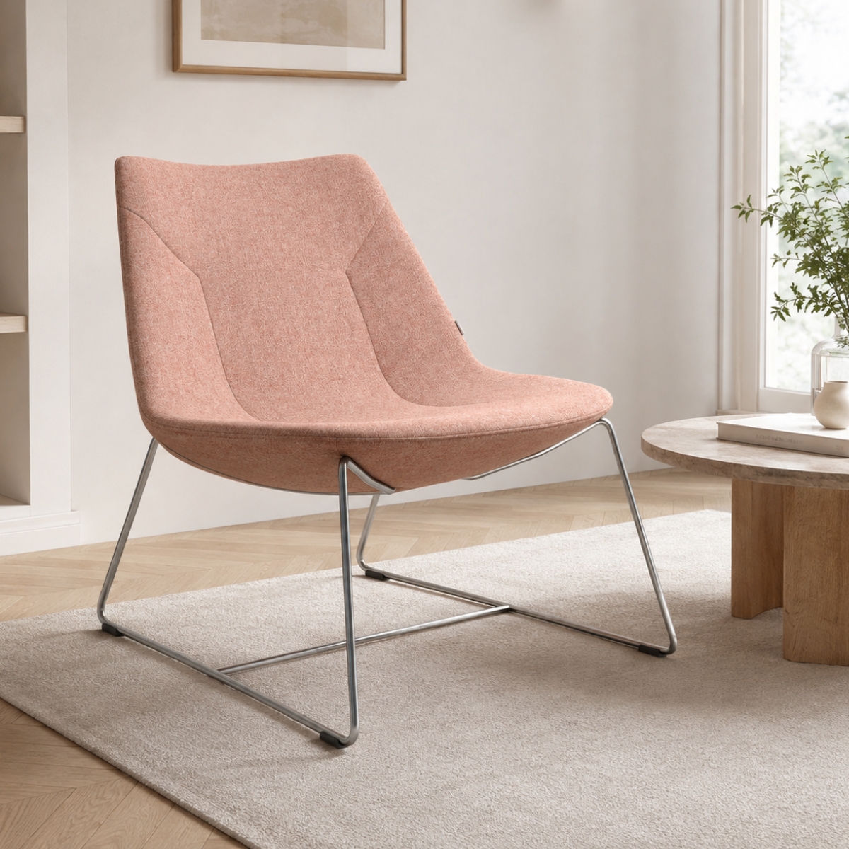 Profim Chic Lounge Loungesessel Rosa Milieubild