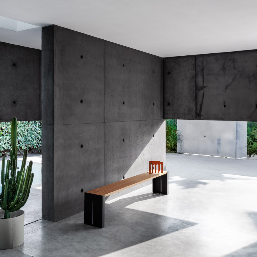 lapalma Panco 193 Outdoor Sitzbank Gestell anthrazit