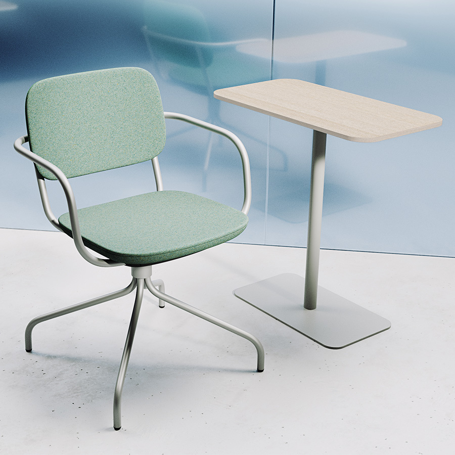 Profim Normo 500HS Konferenzstuhl, Stoff Remix 906, lange Armlehnen