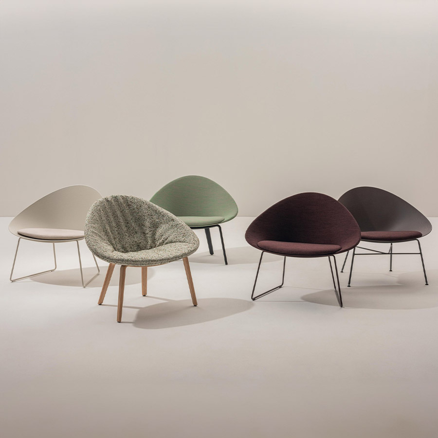 Arper Adell Lounge Sessel Produktfamilie