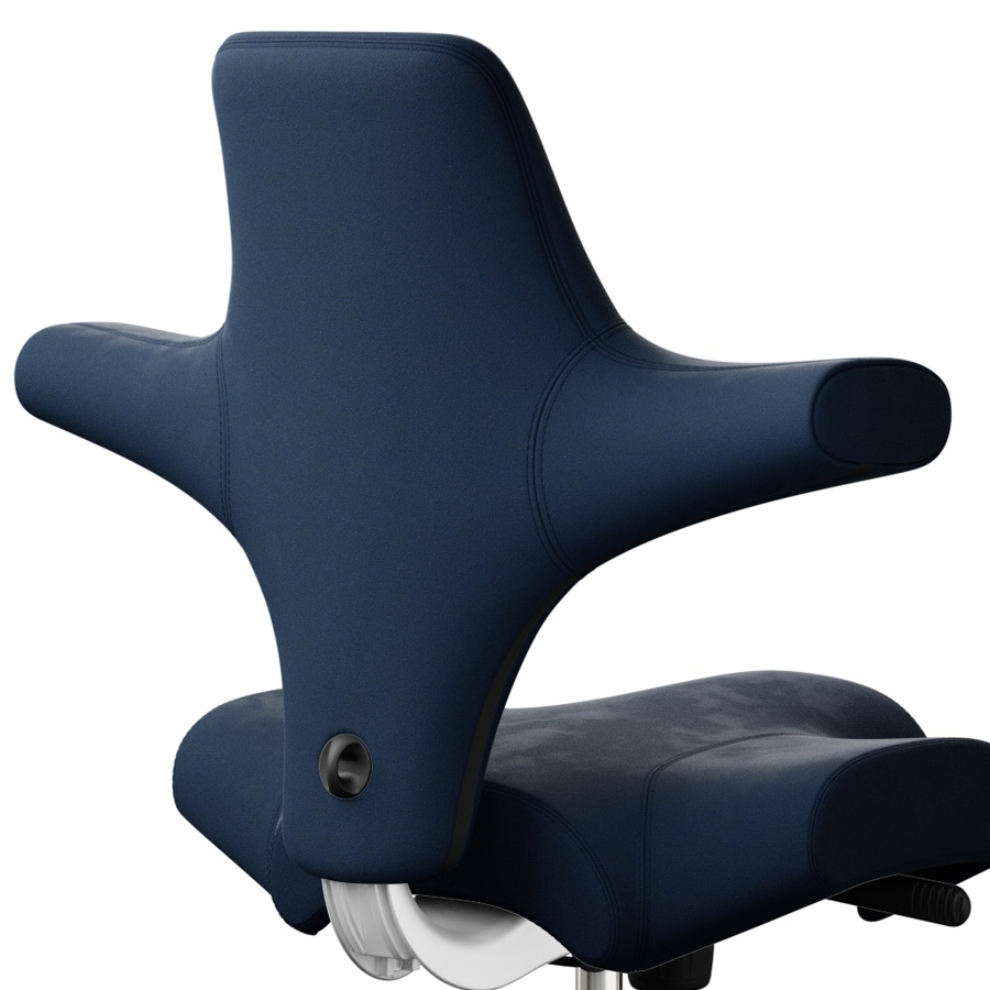 HAG CAPISCO 8106 Stoff Comfort dunkelblau Gestell weiß
