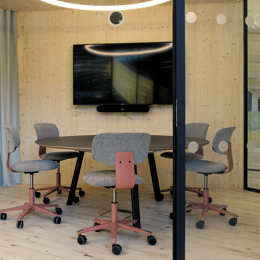 HAG Tion 2160 Bürostuhl Blush Rose - Sitz u. Rücken gepolstert Stoff Sisu 165 - Konferenzstuhl