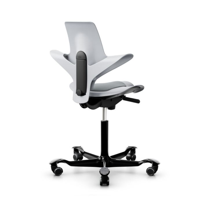 HAG Capisco Puls 8010 grau mit Kissen grau Gestell schwarz