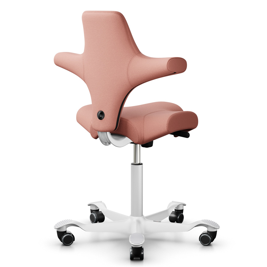 HAG CAPISCO 8106 - Stoff Select 64213 lachsrosa- Gestell weiß - Rückansicht