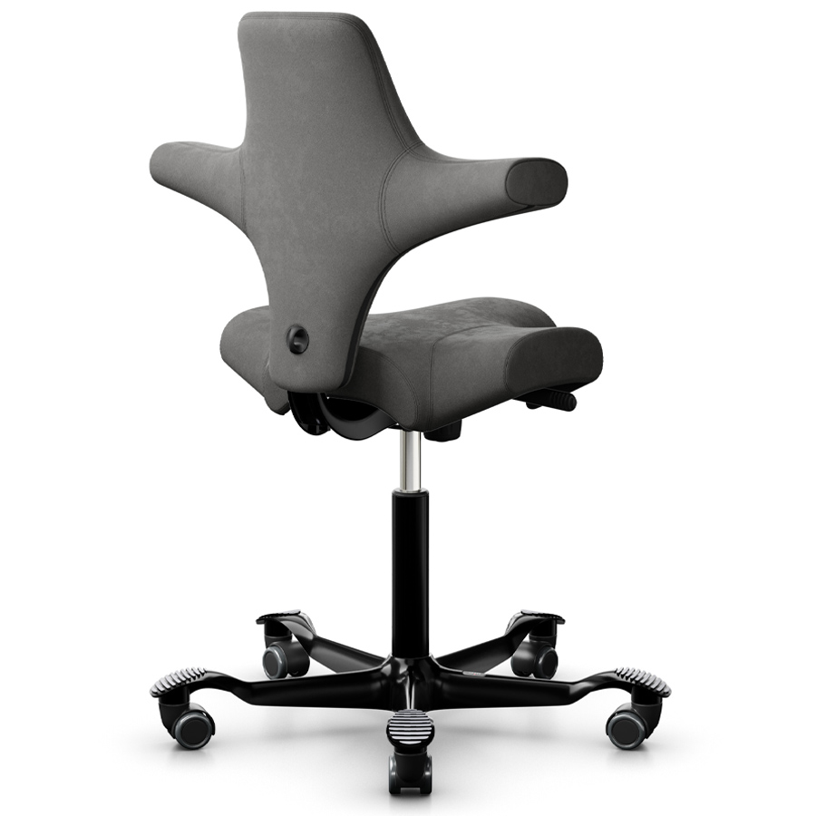 HAG CAPISCO 8106 Stoff Comfort grau Gestell schwarz