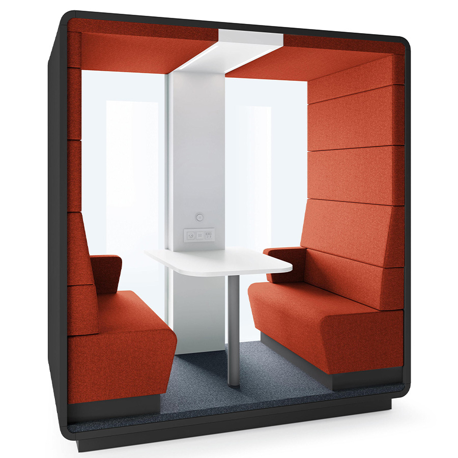 Hushoffice Hushmeet Open.S in Wool Sienna