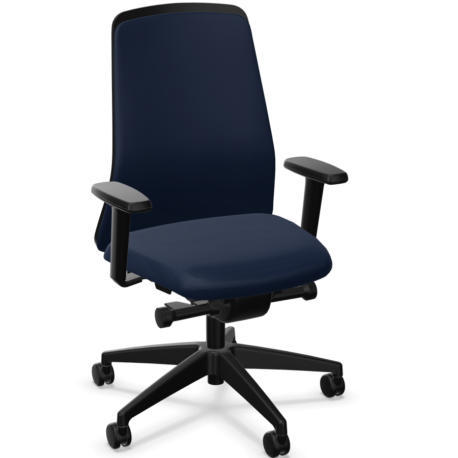 Interstuhl Every EV31E ultramarinblau seitlich vorne