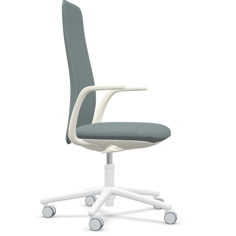 Haworth NIA Stoff - Diagonale Matrix grau